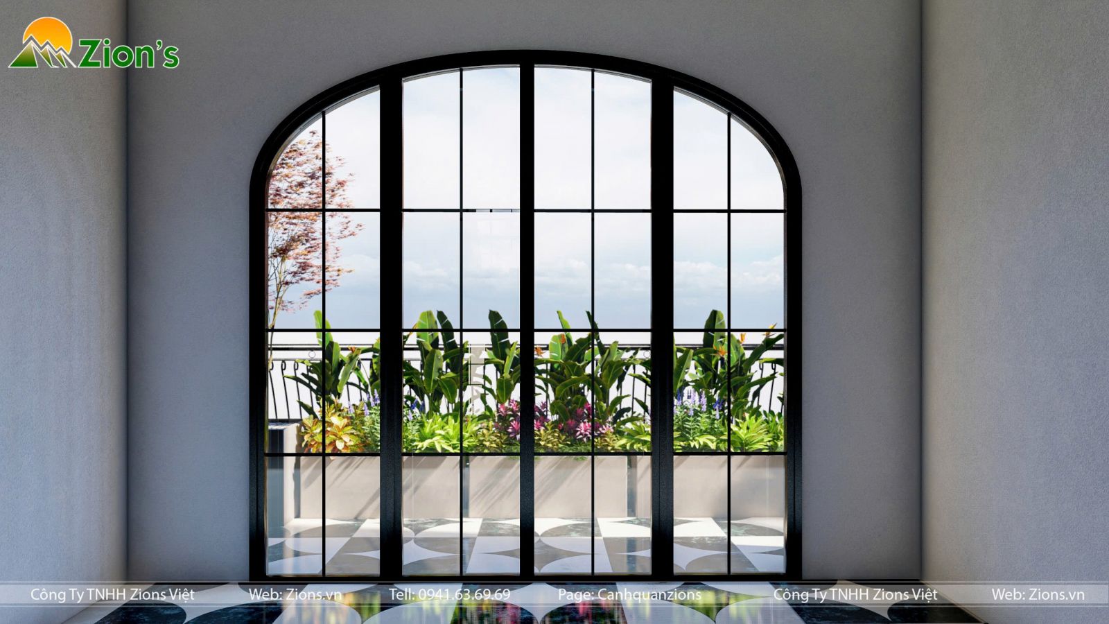 Thiết kế sân vườn biệt thự phong cách nhiệt đới (tropical garden)